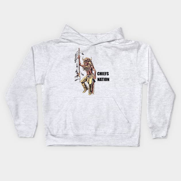 chiefs Kids Hoodie by wizooherb